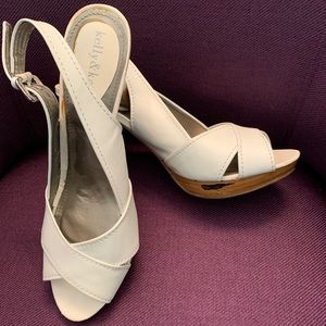 White Kelly & Katie Casual Heels